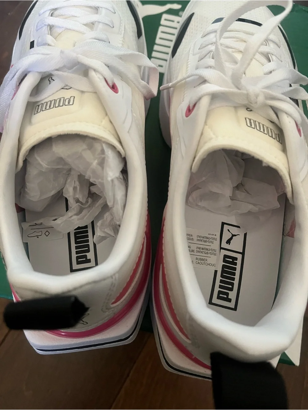 NIB Puma Kosmo Rider white/ sunset pink
Sz 10 - Picture 7 of 10